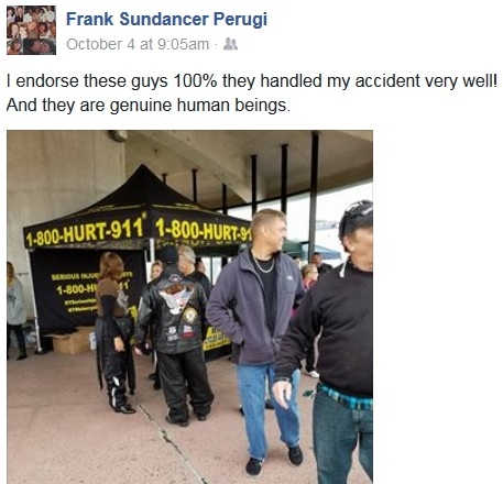 Testimonial on Facebook