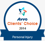 Avvo Client's Choice-Injury Attorney badge