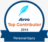 Avvo Top Contributor-Injury Attorney badge
