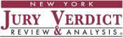 New York Personal Injury Settlement for more than the insurance policy - New York Jury Verdict Review logo