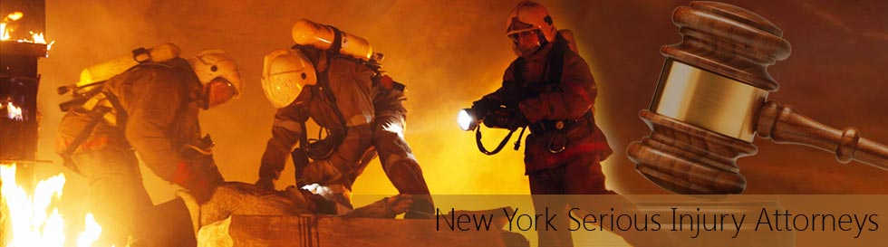 Fire Fighters at a fire - Fire Accident Lawyers at 1-800-HURT-911®