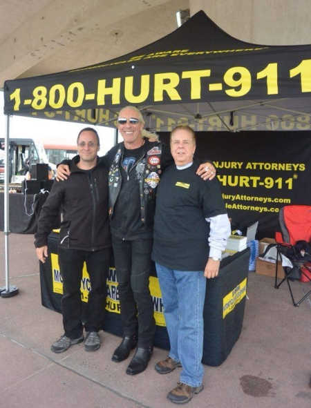 New York's Best Motorcycle Lawyers Rob Plevy and Phil Franckel with Dee Snider at Dee Snider's motorcycle run