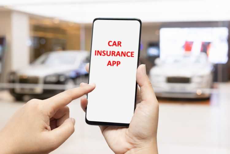 How to use an insurance app at a car dealer