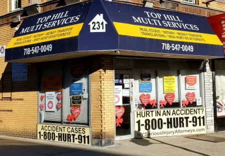 1-800-HURT-911 Bronx office storefront